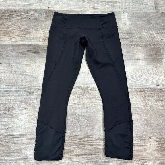lululemon athletica Pants - Lululemon Athletica Runday Crop Black Legging Yoga size 6